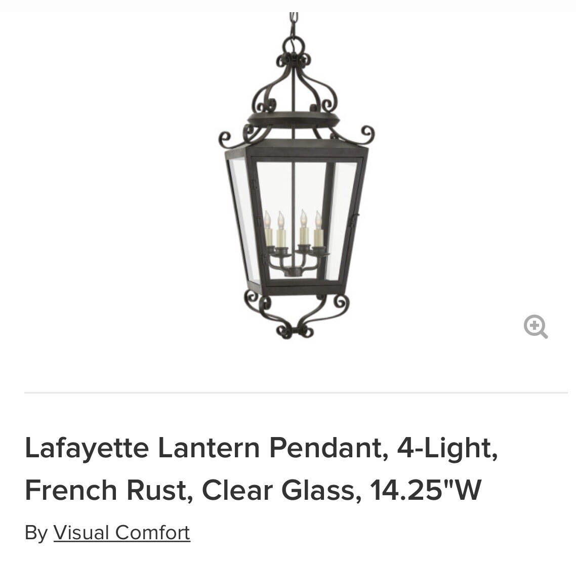Niermann Weeks Large Lafayette Lantern French Rust 34” H. NW5704fr CG NIB $1900