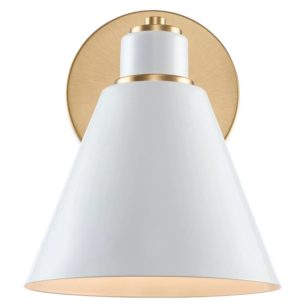 Trans Globe Lighting One Light Vanity Light Antique Gold /White Open Bx