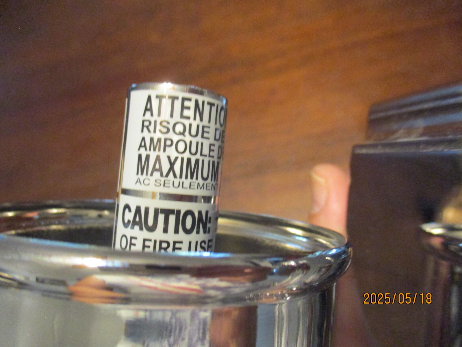 Polished chrome wall sconce or light fixture single NOS