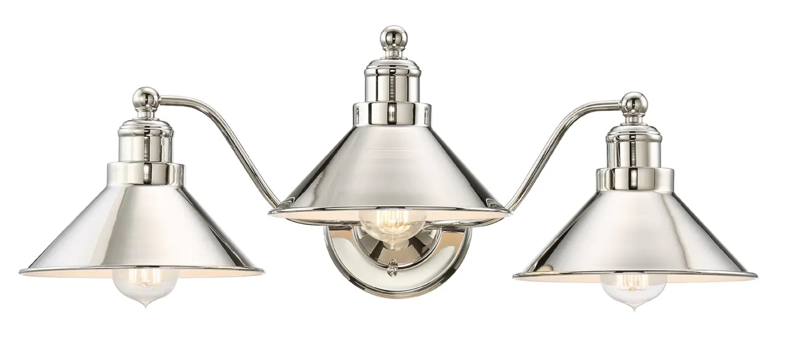 Kira Home Welton 25.5″ 3-Light Modern Farmhouse Bathroom Light BN/PN/BDB