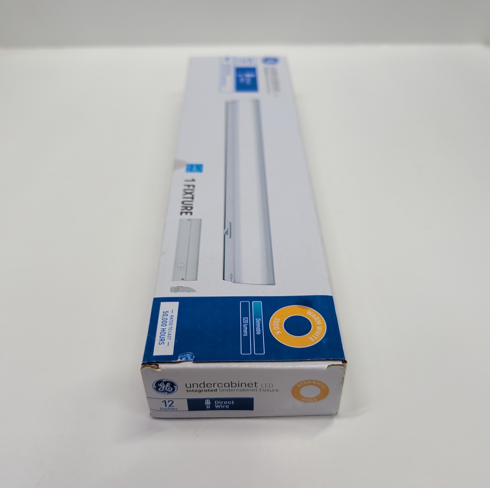 GE LED Direct Wire Under Cabinet Light 12 Inch Warm White Dimmable New