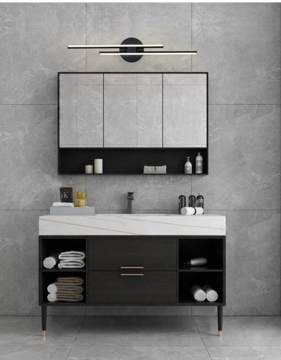 Chandelieria Modern 2-Light Dimmable Linear LED Vanity Light – Warm White