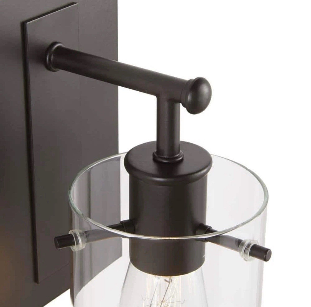 Hampton Bay Regan 4.5 in. 1-Light Espresso Bronze Bathroom Vanity Light