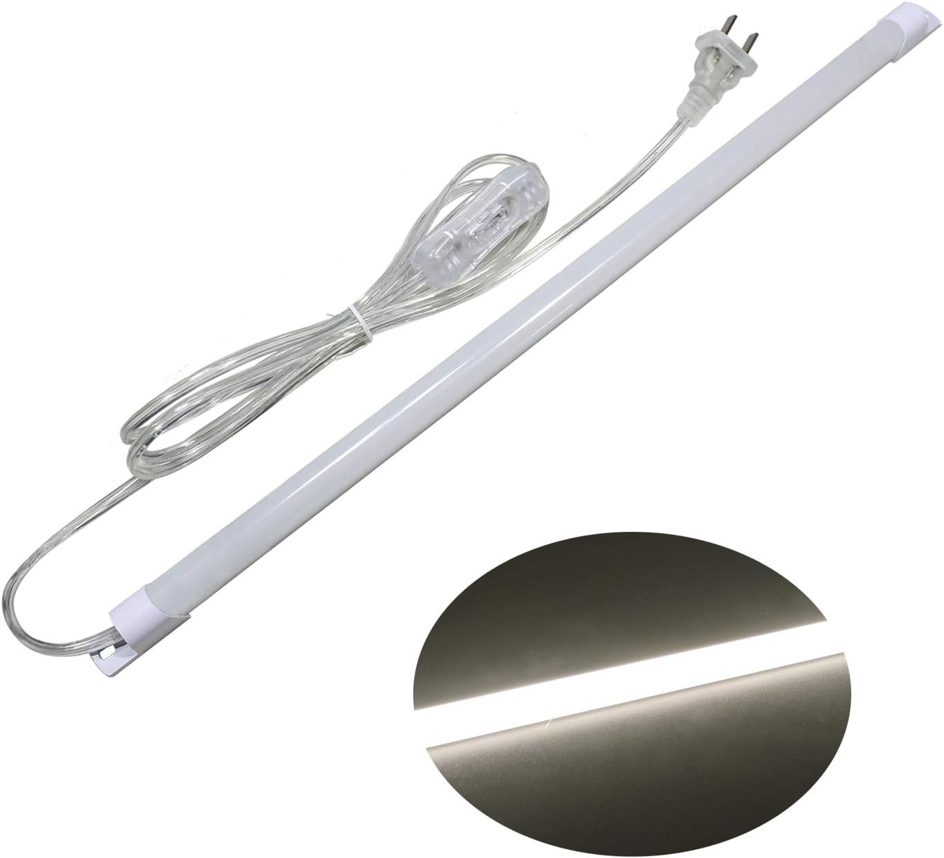 110V Under Cabinet Lights,17inch LED Under Counter Lighting with 6foot Plug Cabl