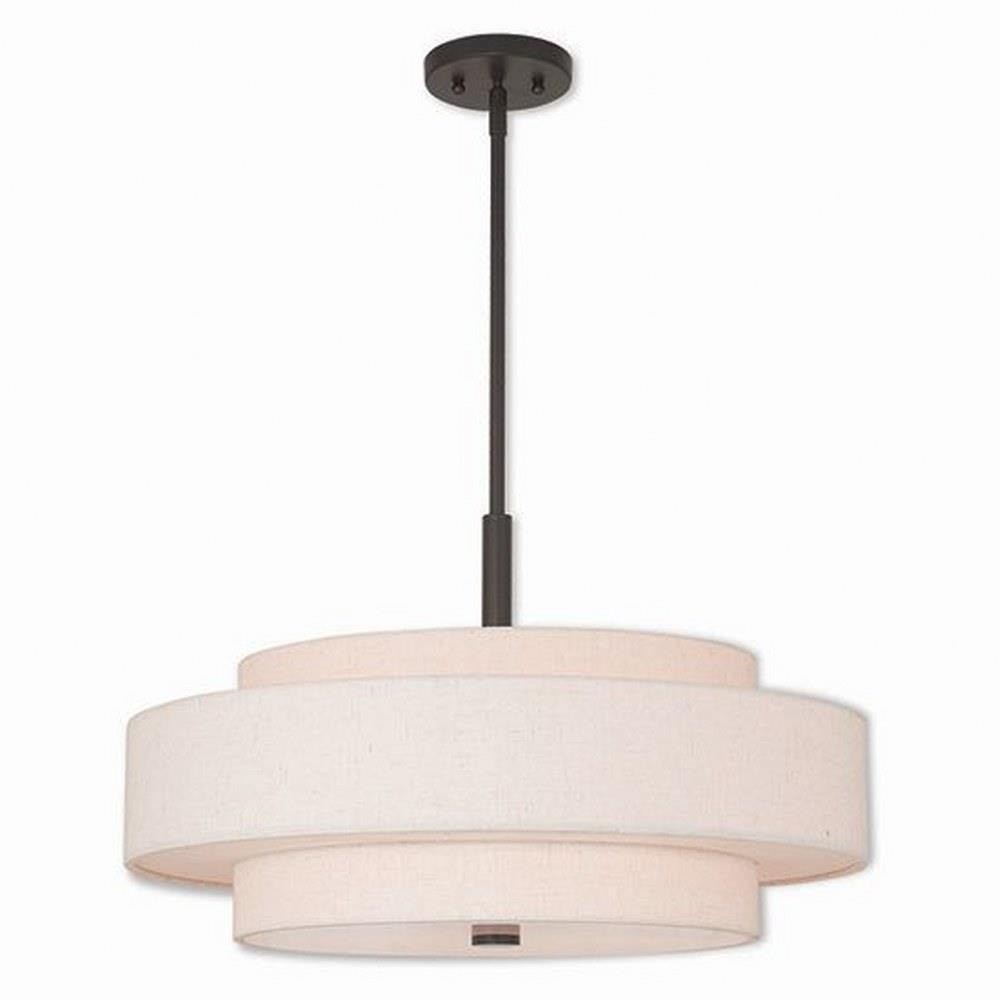 5 Light Pendant In Timeless Style-17 Inches Tall and 24 Inches Wide-English