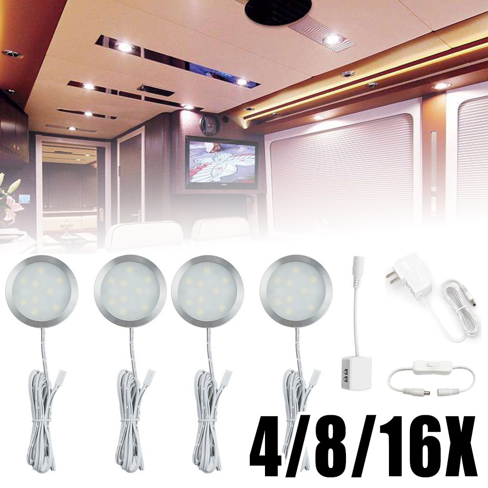 Lighting Will LED Under Cabinet Puck Light Under Counter Lighting Kit Warm White