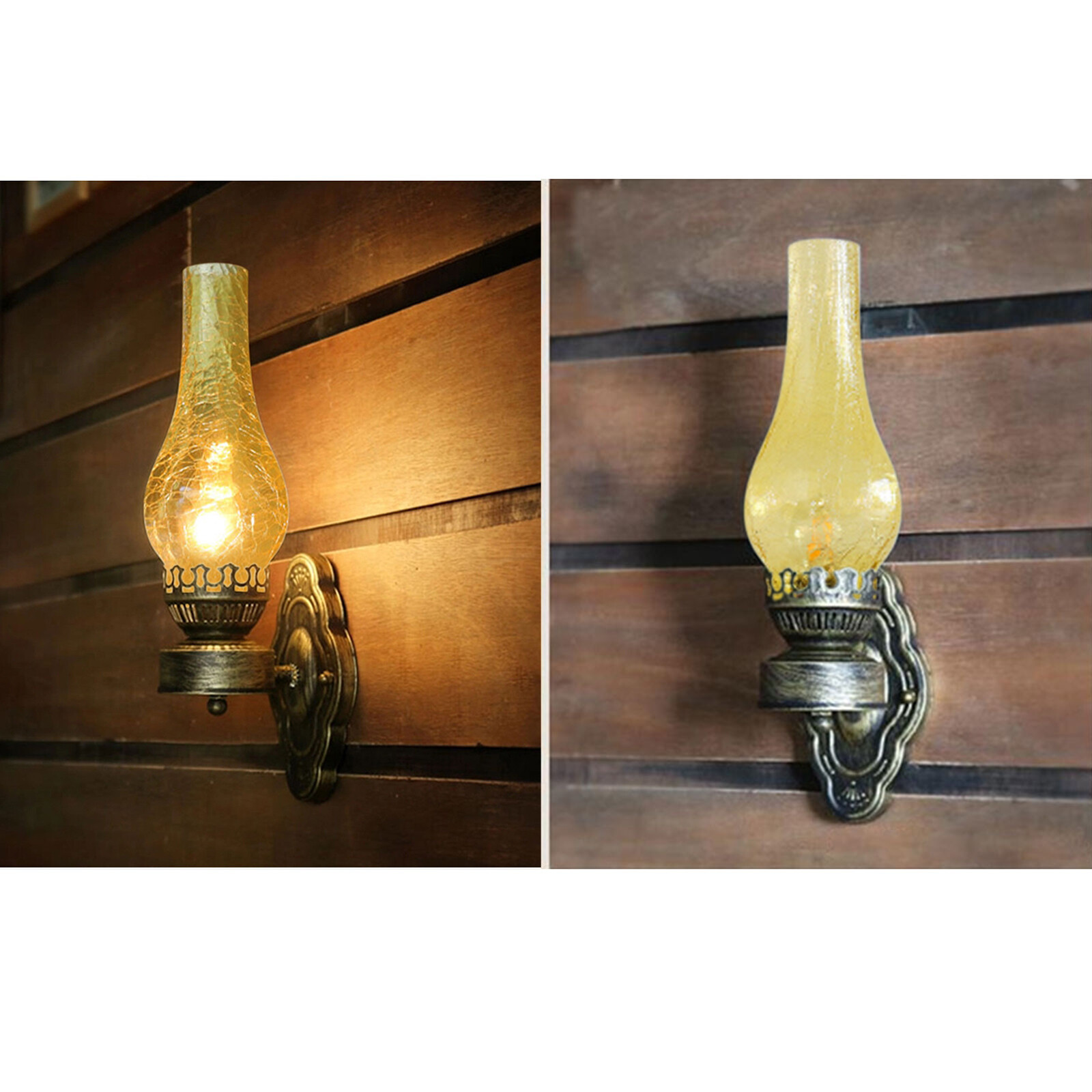 Vintage Industrial Wall Sconce Light Iron Glass E27 30W for Corridor