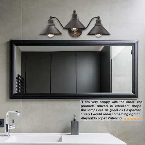 Kira Home Welton 25.5″ 3-Light Modern Farmhouse Bathroom Light BN/PN/BDB