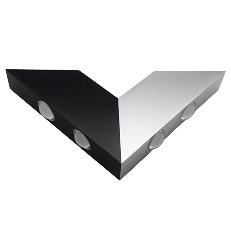 Up/Down 6W LED Wall Sconce Light Dimmable/N V-Shaped Lamp Fixture Aluminum Foyer