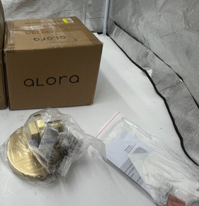 Alora WV309001NBCG Revolve Light Wall/Vanity Clear/Natural Brass/Clear