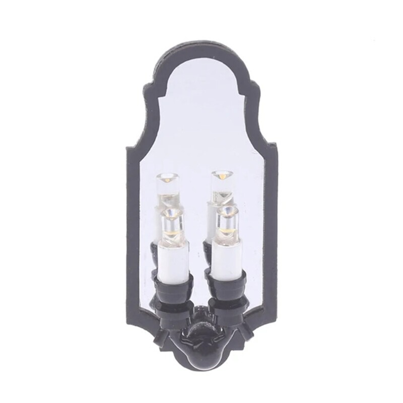 Led Wall Sconce for 1/12 Scale Miniature Dollhouses Lighting Wall Lamp Accessory