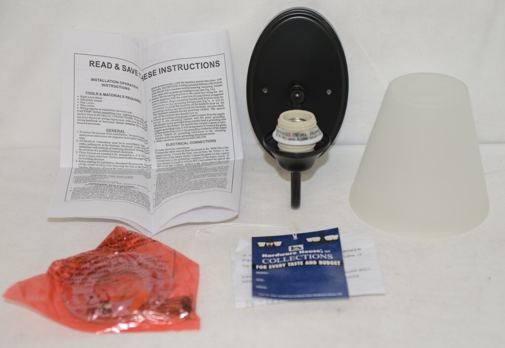 Hardware House 209977 Single Light Fixture Shade Hardware