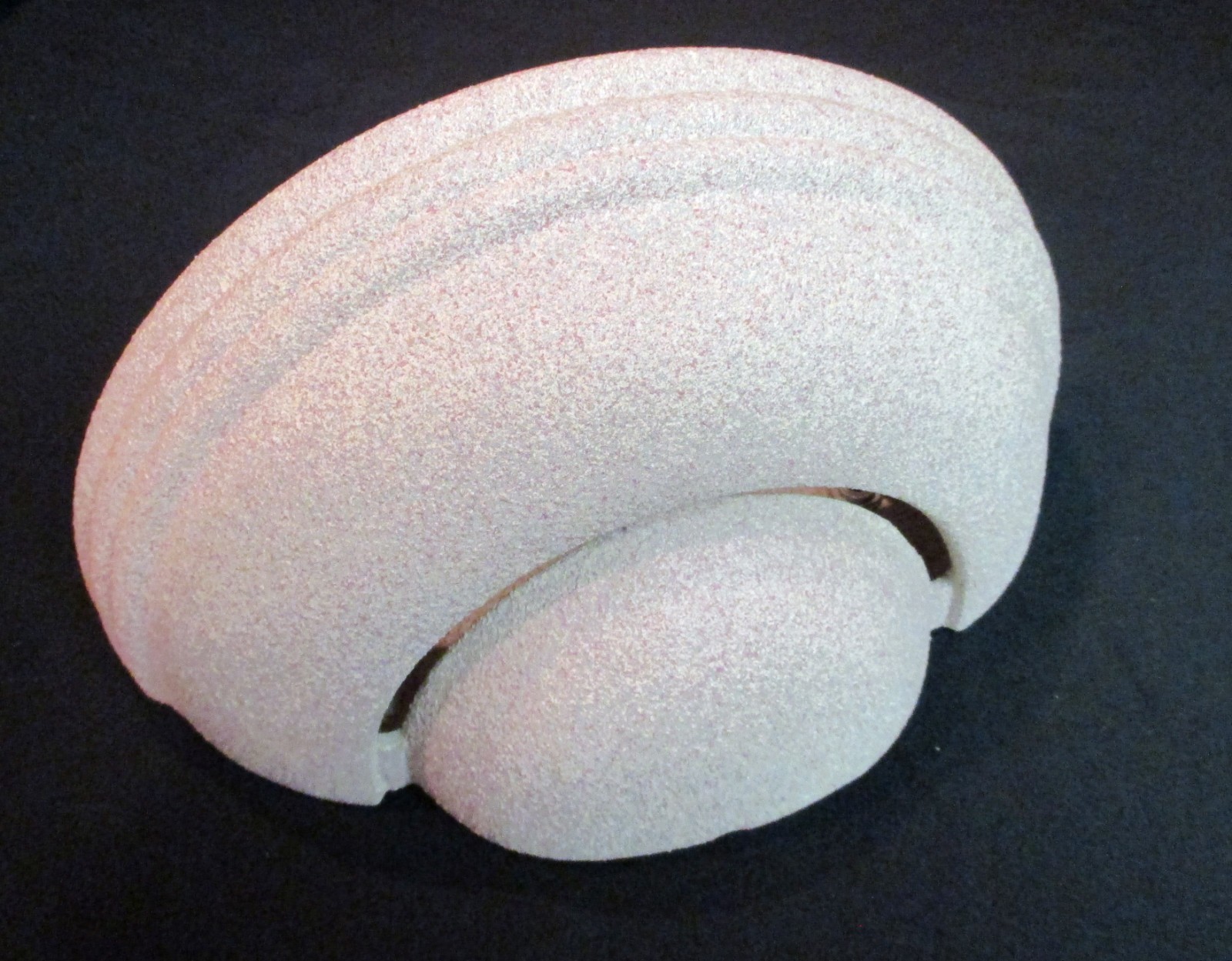 Art Deco Style Speckled Pink and White Plaster Wall Sconce Indirect Lighting