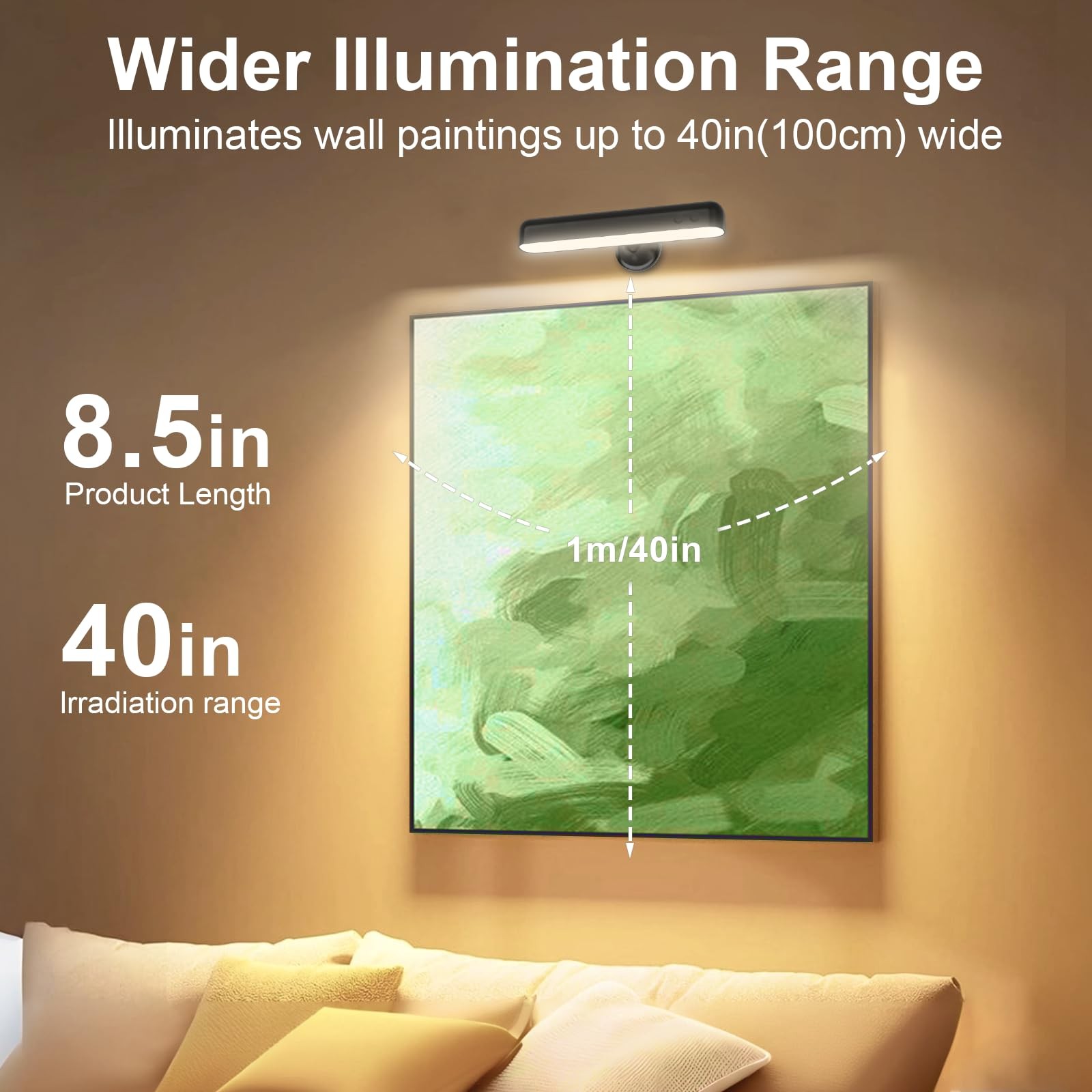 Battery Operated Wall Sconce, 7500mAh Rechargeable Wall Light for Bedroom wit…