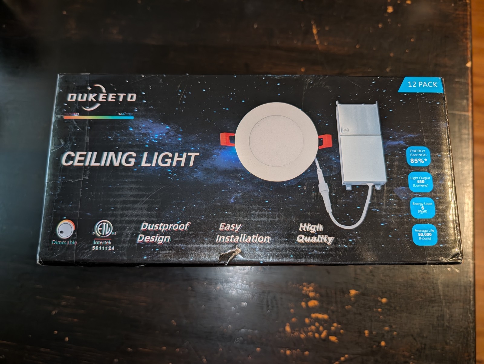 OUKEETO 12 pack 3 Inch Led Recessed Light 3000K/ 4000K/ 5000K