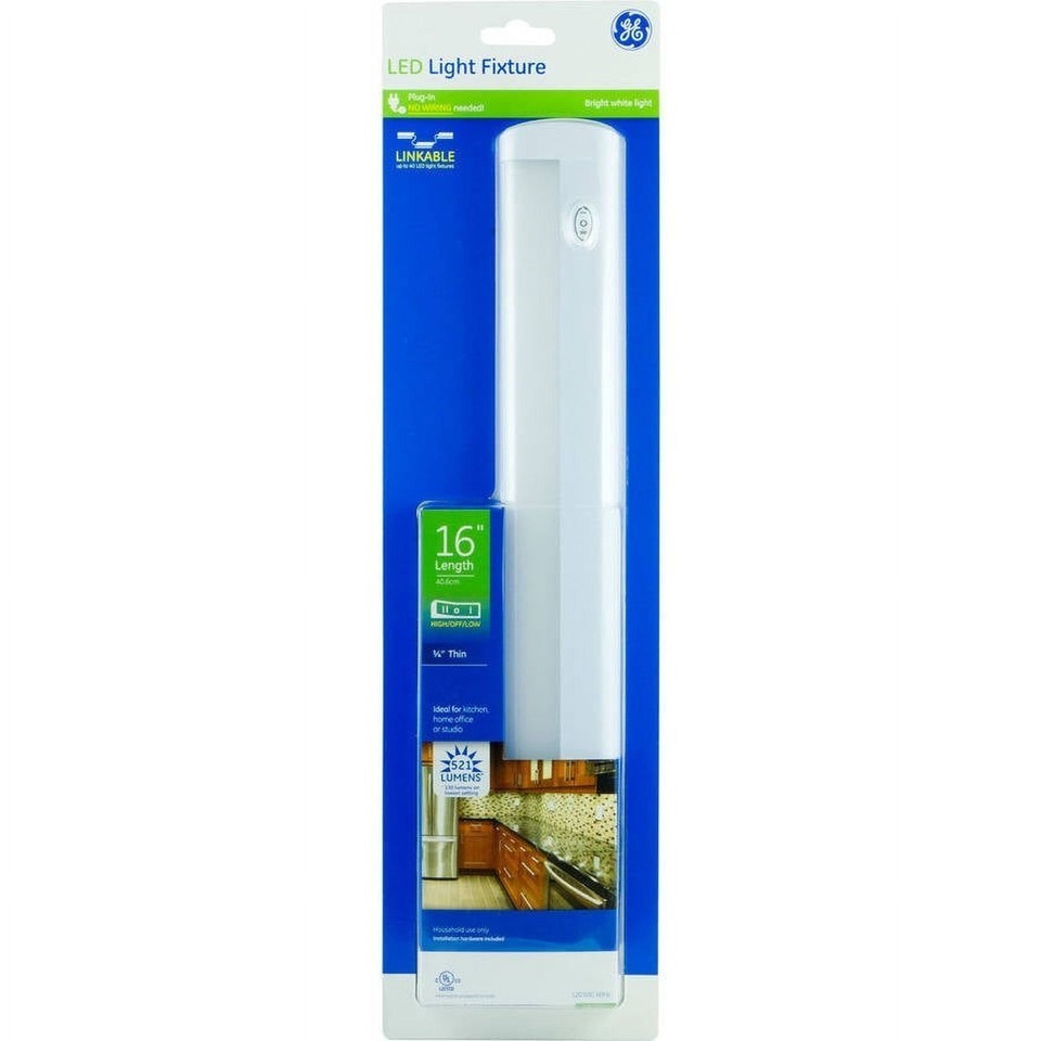 White Lights with High/Low/Off Switch 16 Inch under Cabinet 3000K Ultra Bright