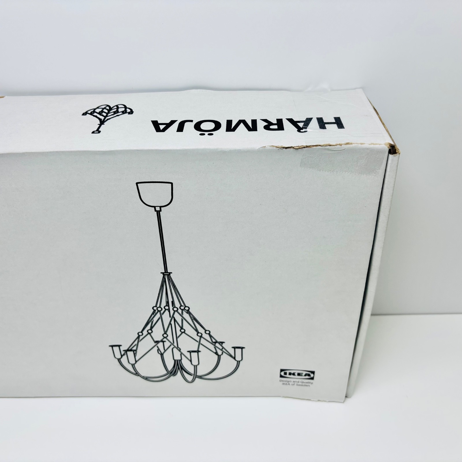 IKEA HARMÖJA Chandelier Ceiling Light Modern Hanging Fixture Silver