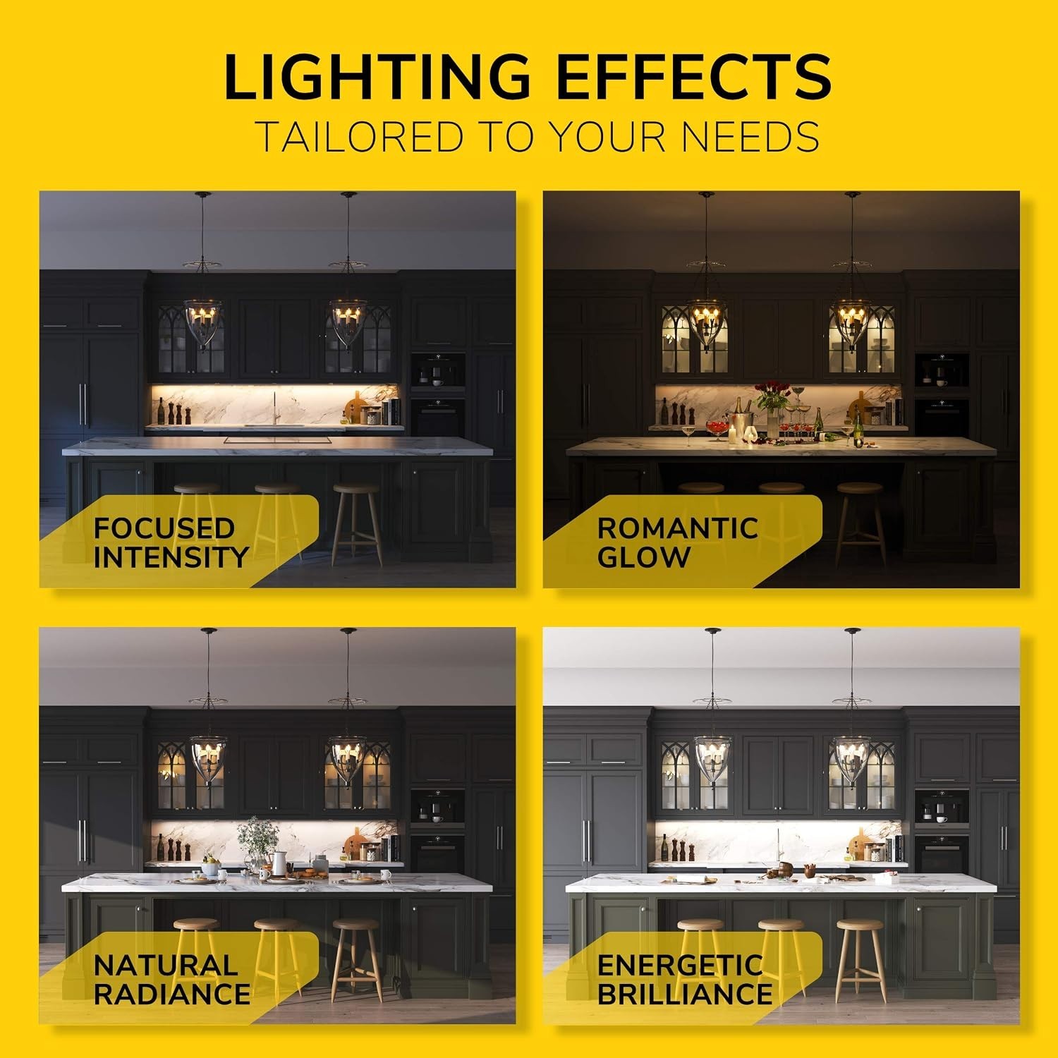 12″ 3-CCT LED Under Cabinet Light | Hardwired/Plug-in