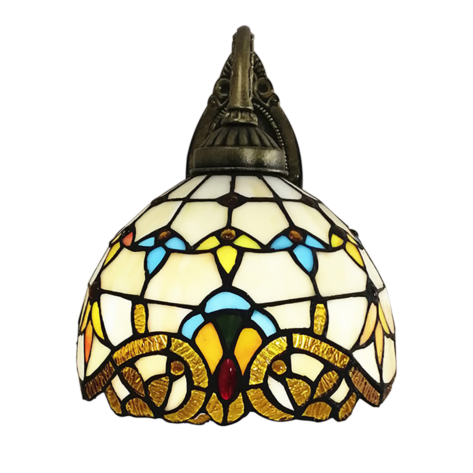Tiffany Style Wall Sconce Stained Glass Light Art Deco Fixture Wall Mount Lamp