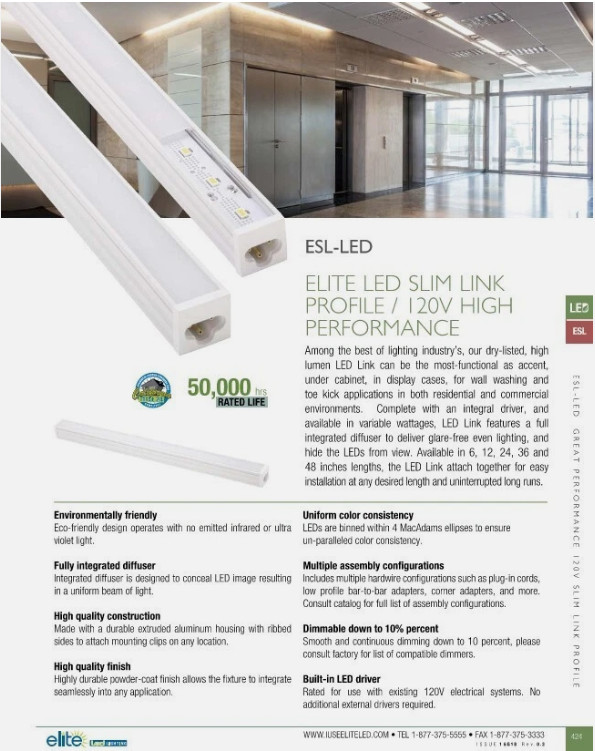 LED 12″ Under Cabinet / Kitchen / Closet Light- Hardwired / Linkable – BRAND NEW