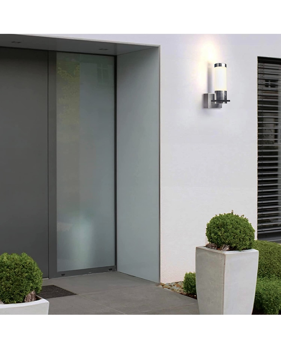 Luxvista Modern Wall Sconce Lights, 3W LED Wall Sconces, Frosted Cylinder Shade