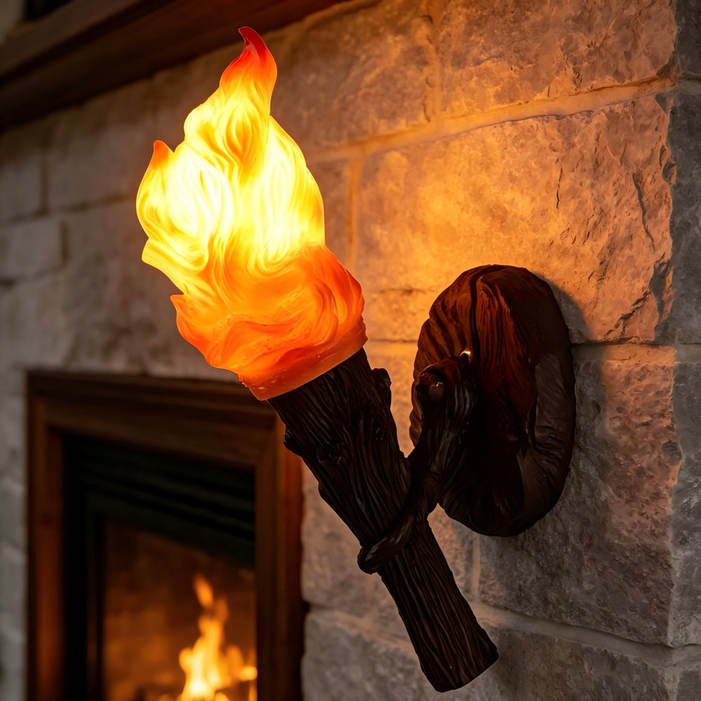 Traditional Wall Light Torch Shade Outdoor Balcony Art Deco Wall Sconce Lighting