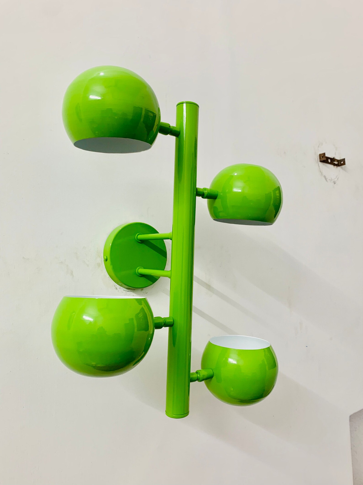 Mid Century Modern Brass Wall Sconce: Handmade Italian Style Wall Light Fixture