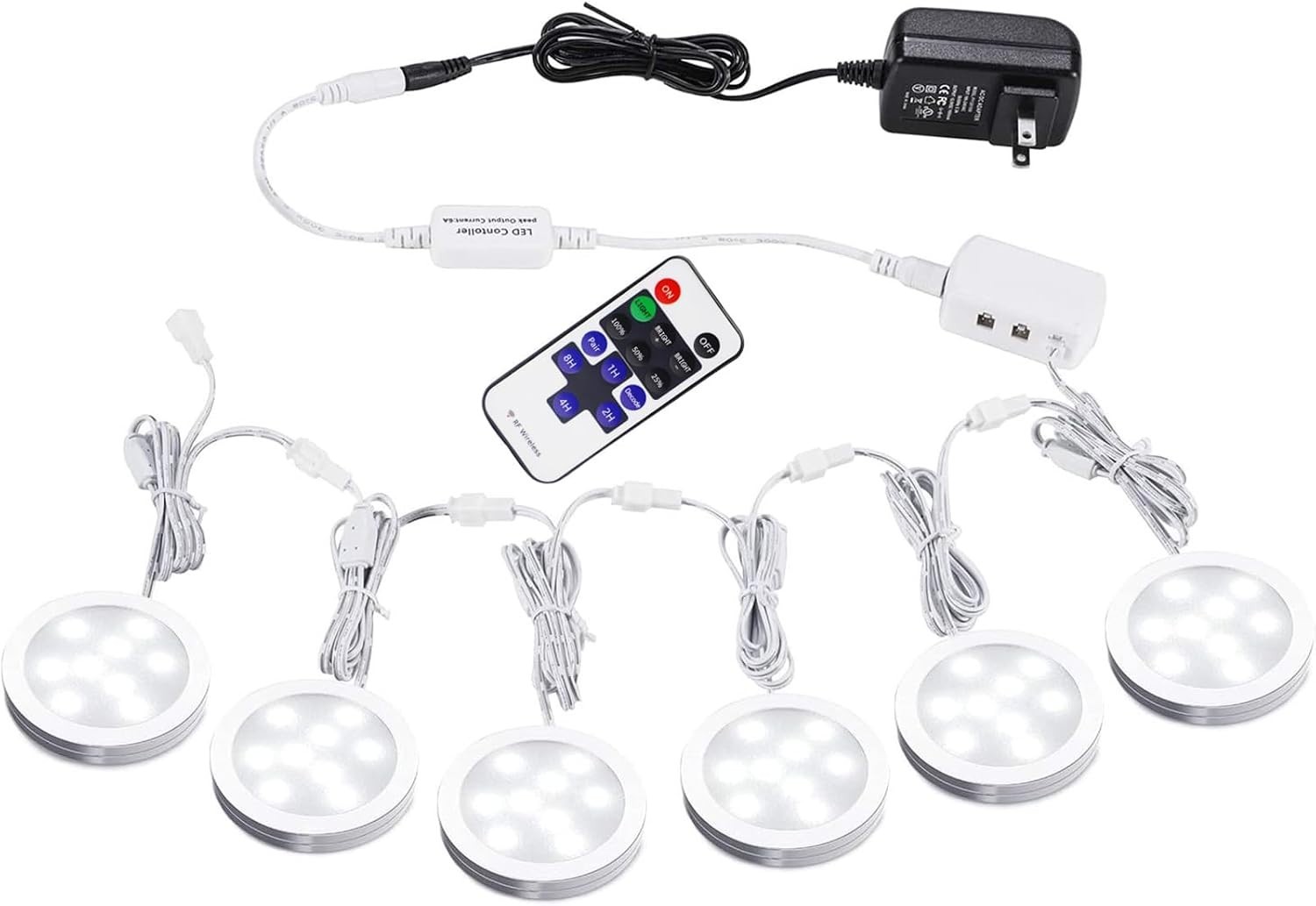 Versatile LED Under Cabinet Light System – Linkable, Wireless Dimmer, 1200 Lm