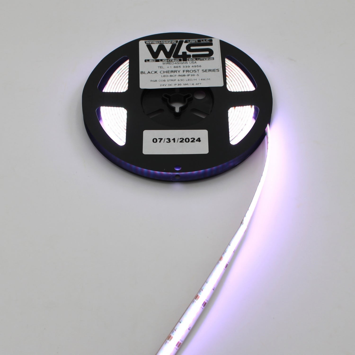 Wired4Signs Black Cherry Frost Series RGB COB LED Strip 24V IP20 Indoor