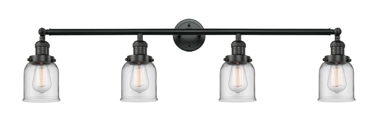 Innovations Lighting 215-10-42 Bell Vanity Bell 4 Light 42″W – Black