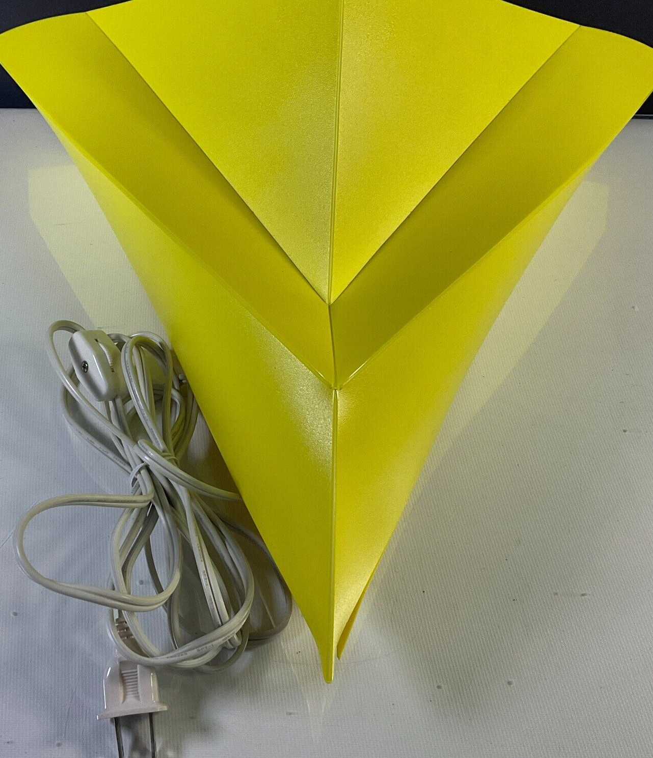 Ikea Wall Light Sconce Fluga «Fly» Yellow Polypropylene Vintage 1995