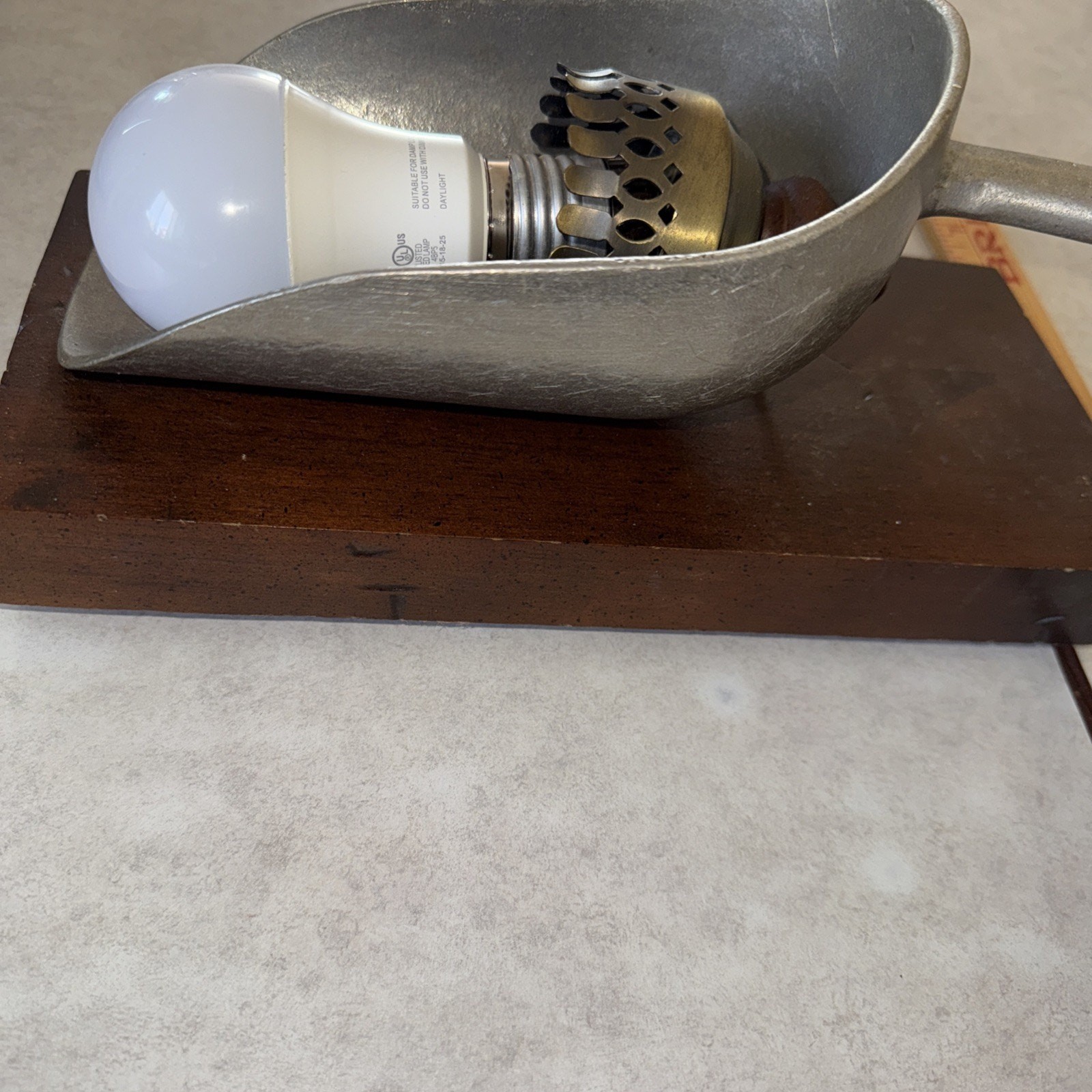 Wall lamp number two #2 scoop kitchen decor Unique Rare MCM Vintage Handmade?