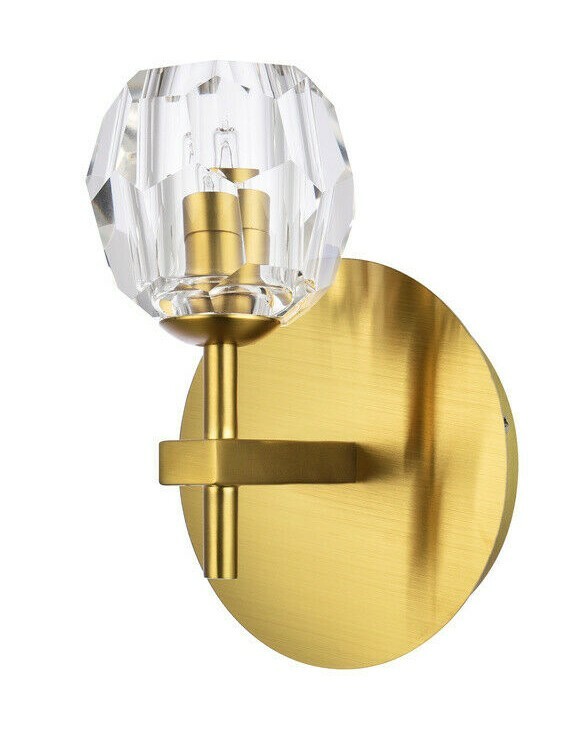 Crystal Wall Sconce Light Fixture Modern for Foyer Dining Room Bedroom Bathroom