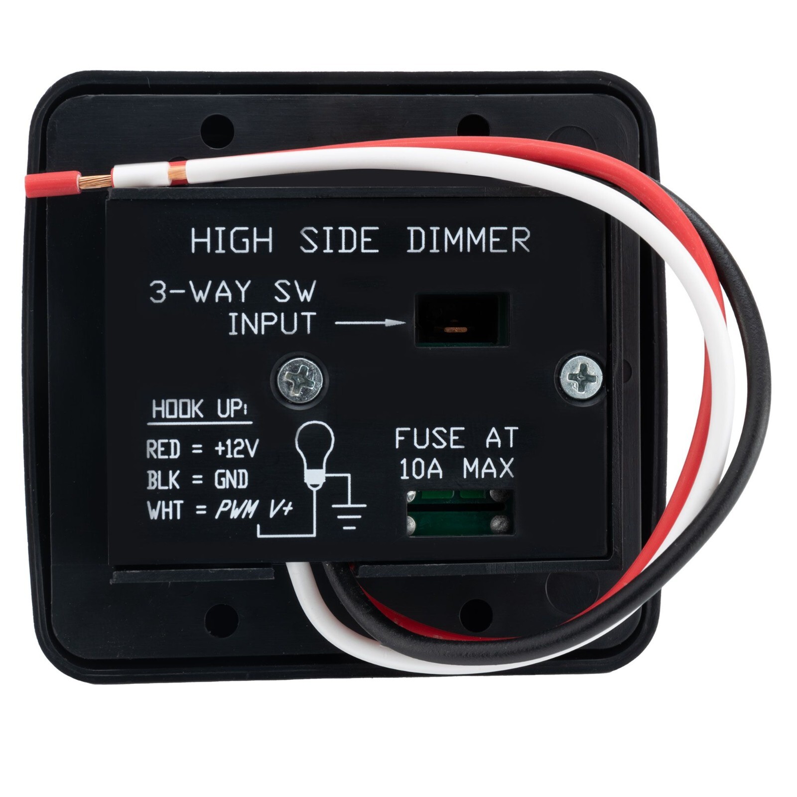 RV Light Switch 12V DC with High Side Dimmer Slider Compatible with LEDs