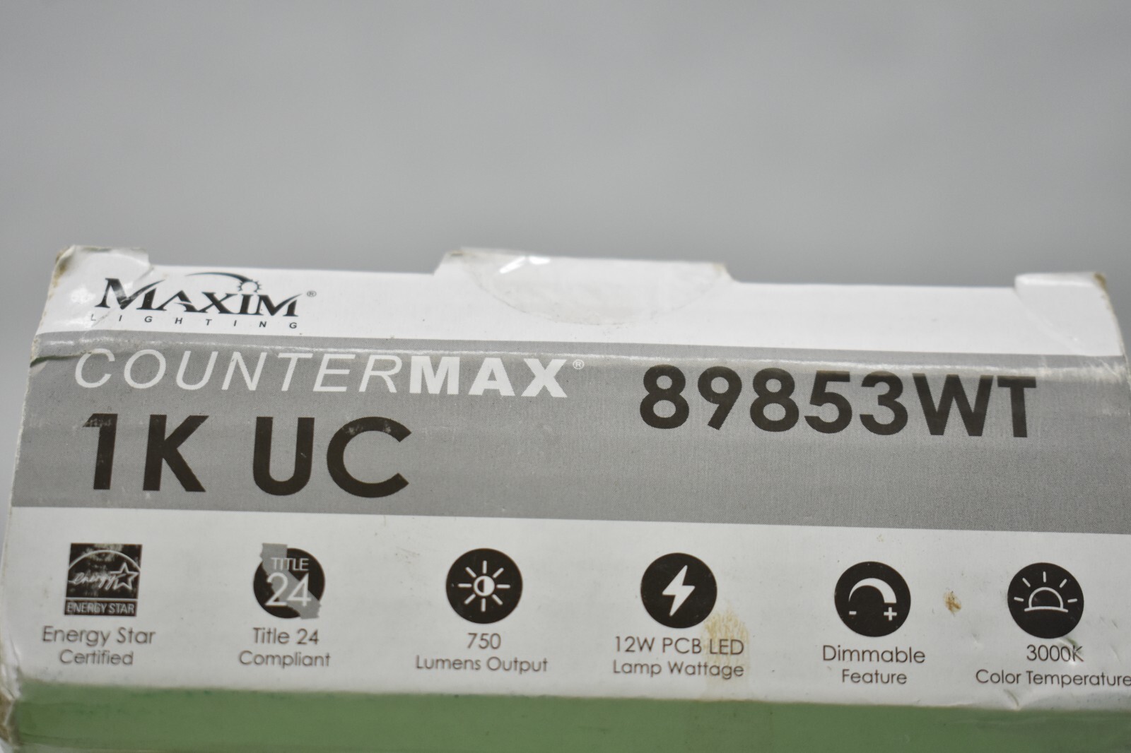 Maxim CounterMax 24″ L LED Under Cabinet Light Bar 3000K 12W White 89853WT