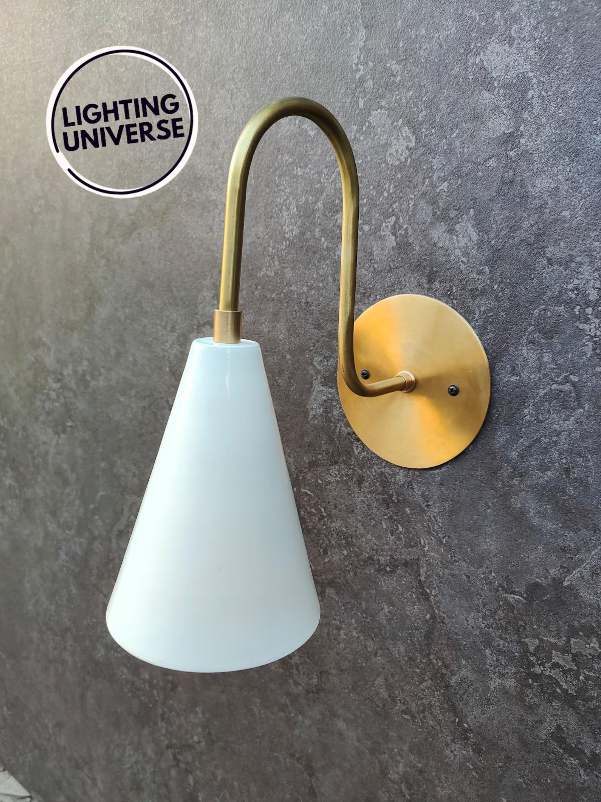 Handmade Brass Wall Sconce Modern Minimalist Stilnovo Light Fixture Reading lamp