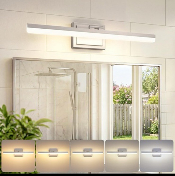 VOLISUN Modern Bathroom Vanity Light 24 inch, 24W Dimmable 5CCT Led Bathroom Lig