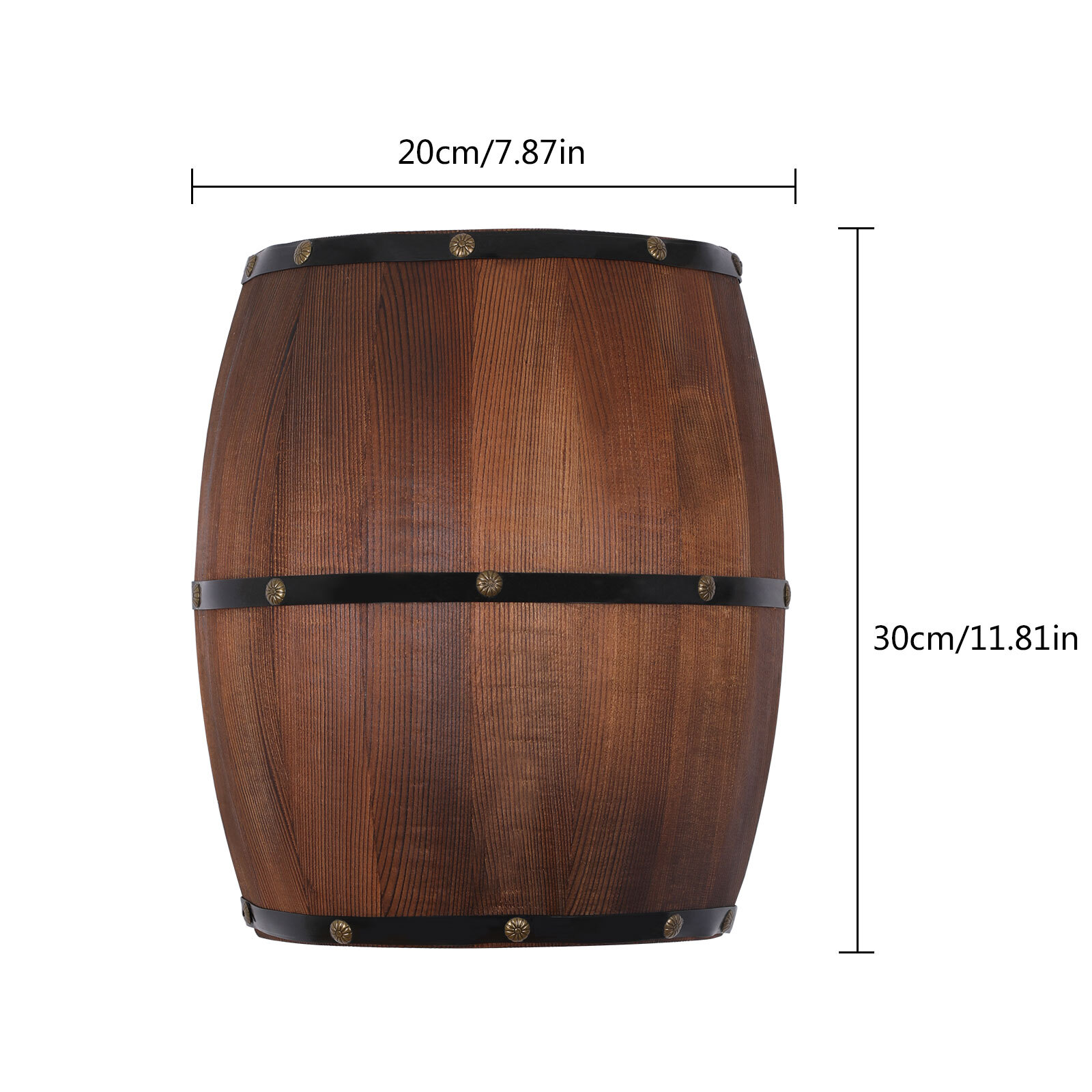 Wine barrel Wall Lamp Vintage American Country LED Light Home Restaurant Decor