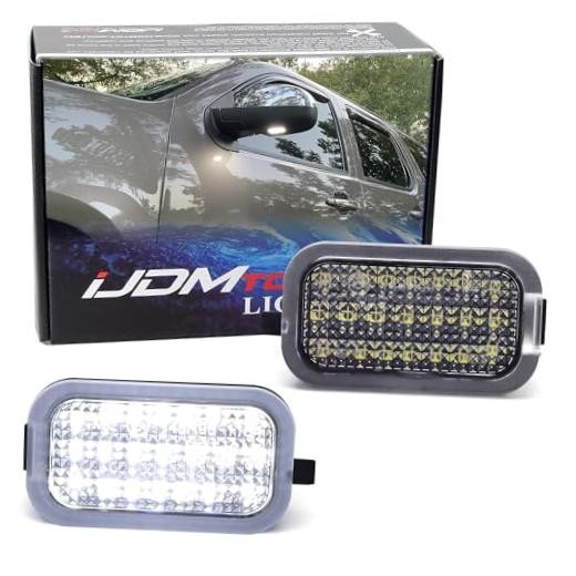 White 18-SMD Full LED Under Side Mirror Puddle Lights Compatible Xenon White