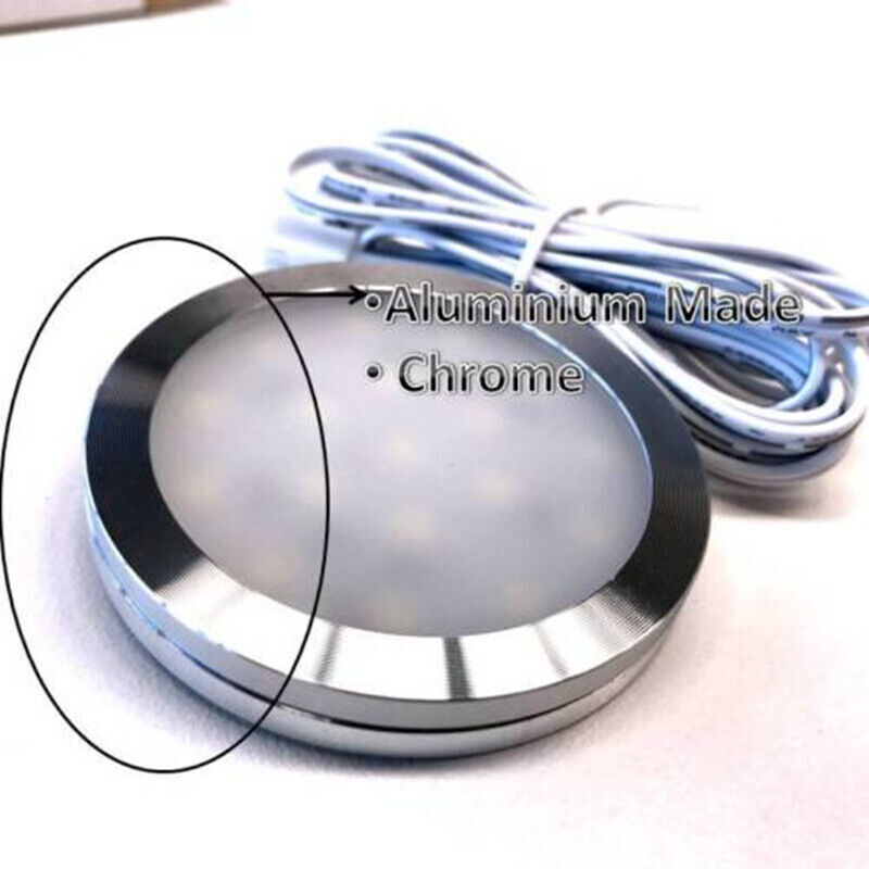 4PC Under Cabinet Lighting LED Light Kit Set Closet Kitchen Shelf Lamp Hardwired