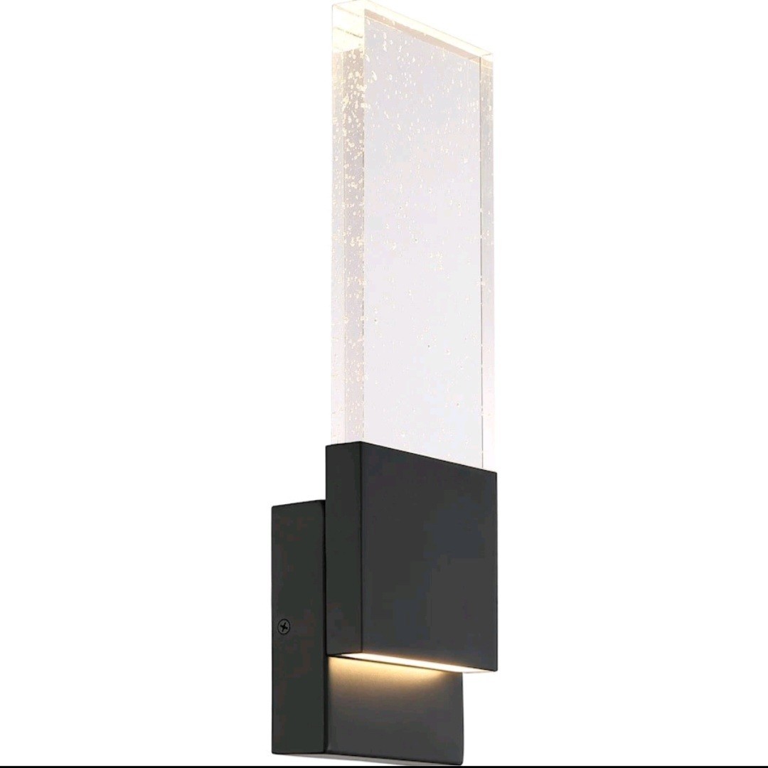 SATCO Nuvo Lighting 62/1513 Ellusion Wall Sconce Matte Black NEW SEALED