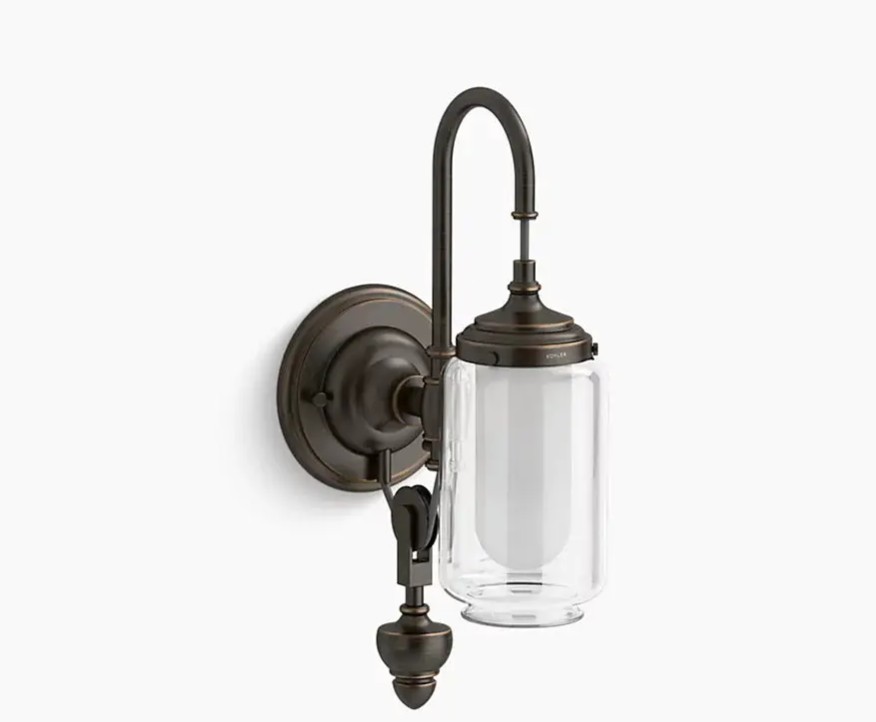 Kohler Artifacts 72581-BZL Adjustable Light Sconce Lamp 120V Oil-Rubbed Bronze