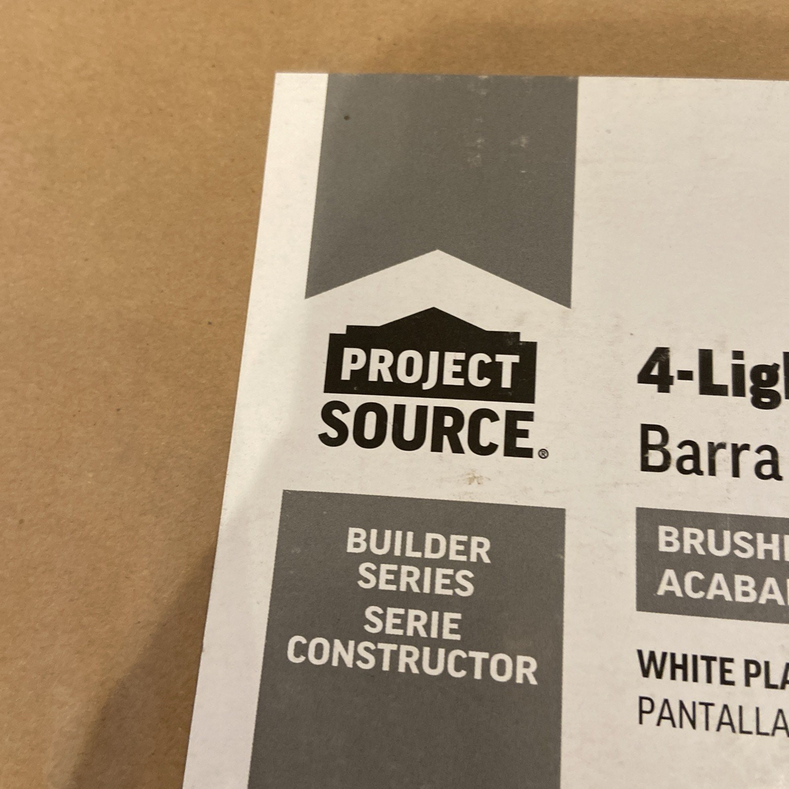 Project Source – 24in 4-Light Bathroom Brushed Nickel LED Vanity Light Bar
