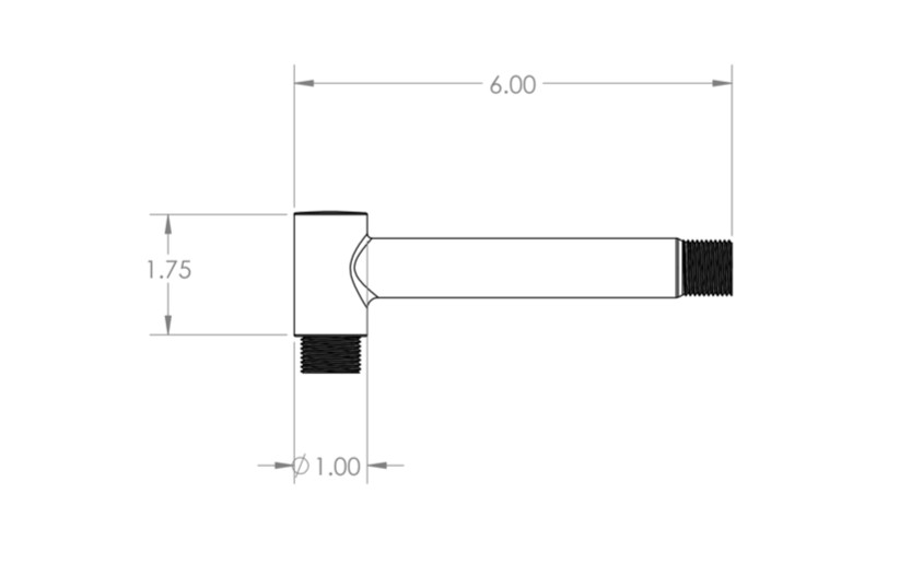 The Venice – Steel Lighting Co. – Small Straight-Arm Barn Light/Sconce