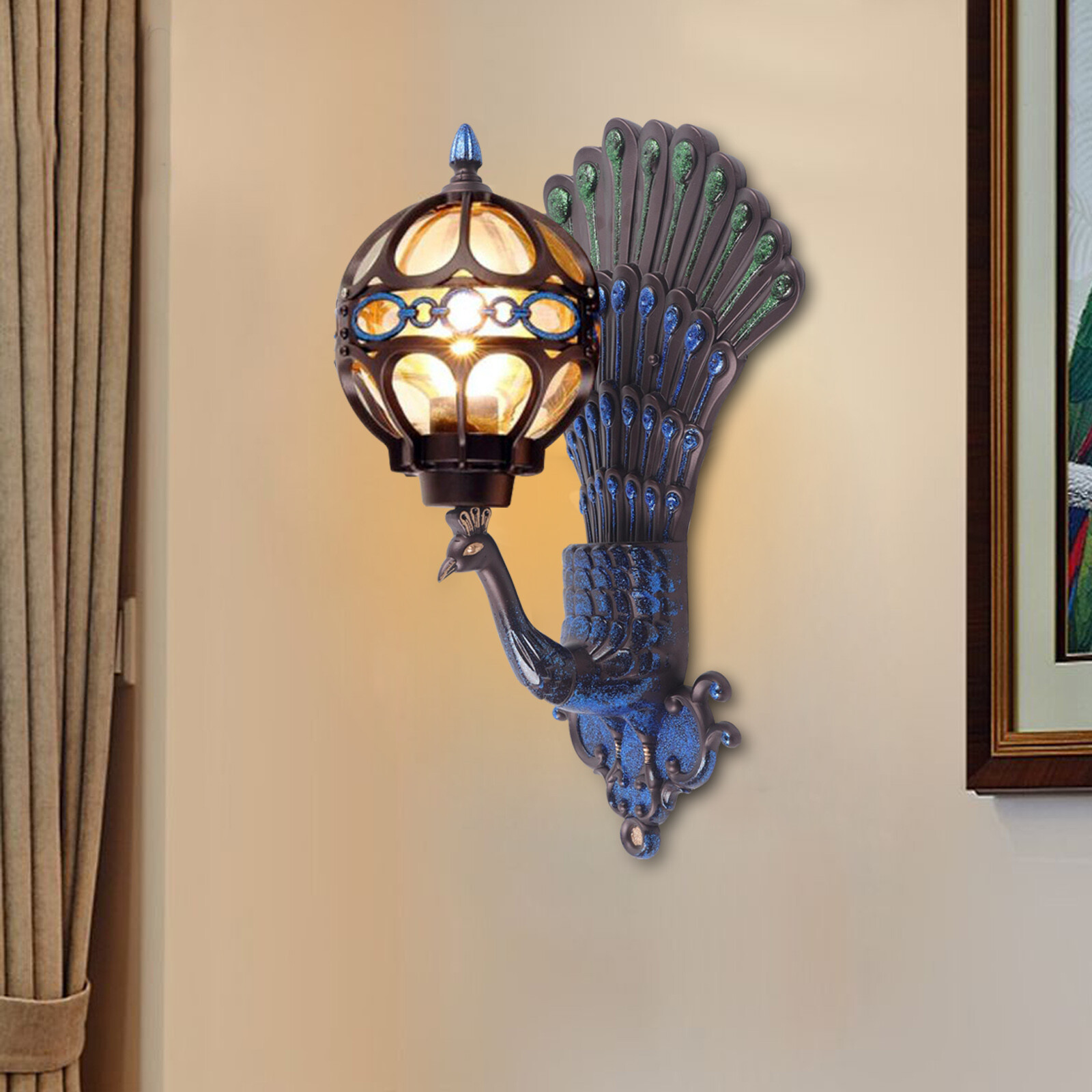 Antique Art Deco Nouveau Brass Mermaid Wall Sconces Vintage Fixture Lamp