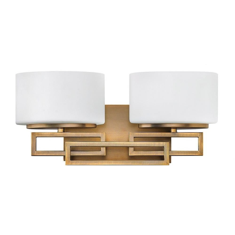 2 Light Bathroom Vanity in Transitional Style – 16.25 Inches Wide by 6.75 Inches