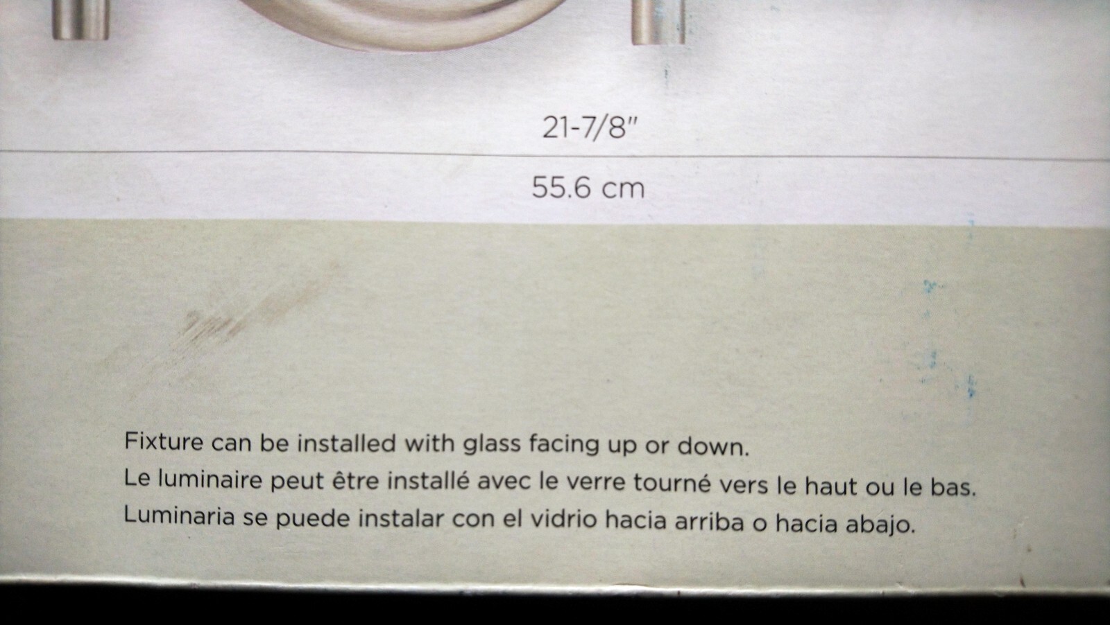 NIB Nice Bathroom 22″-W 3-Lite VANITY LIGHT w/ Clear Glass (brushed nickel finis