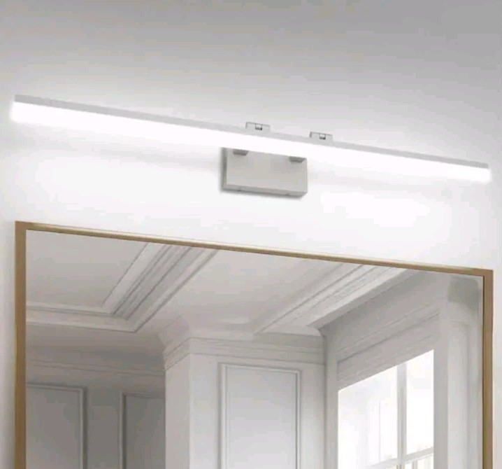 39″ 1 Light LED 5500K Vanity Light Bar/Frosted Silver Aluminum/Dimmable/Free S&H