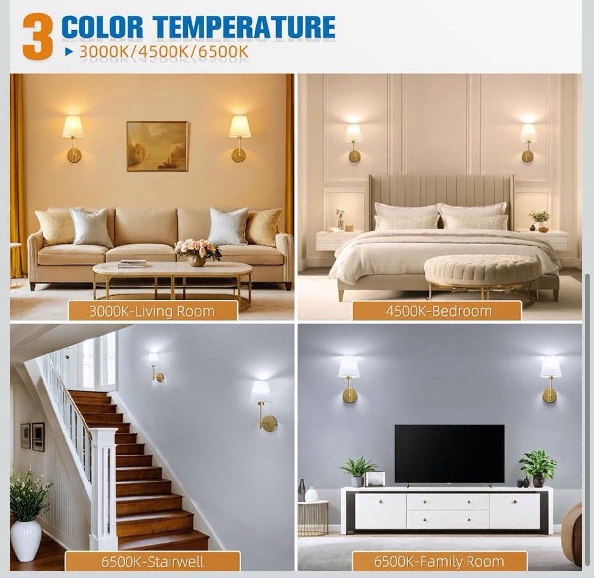 NIORSUN 14.5 inch Battery Operated Wall Sconce Set of 2,Gold Rechargeable Wall