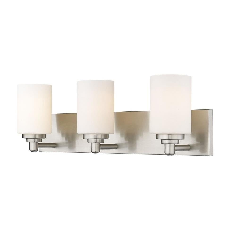 Z-Lite 485-3V-BN Soledad Vanity, 3-Light 300 Total Watts, Brushed Nickel